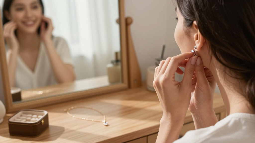 diamond stud earrings