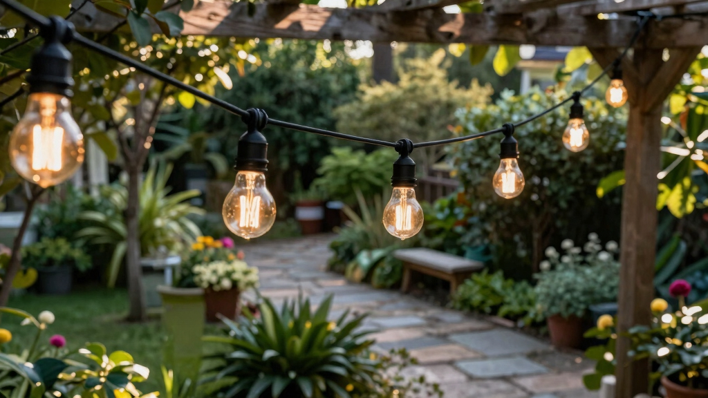 patriotic outdoor string lights