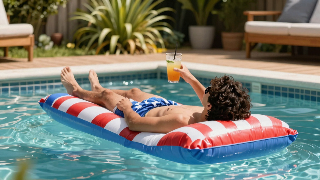 patriotic pool floaties