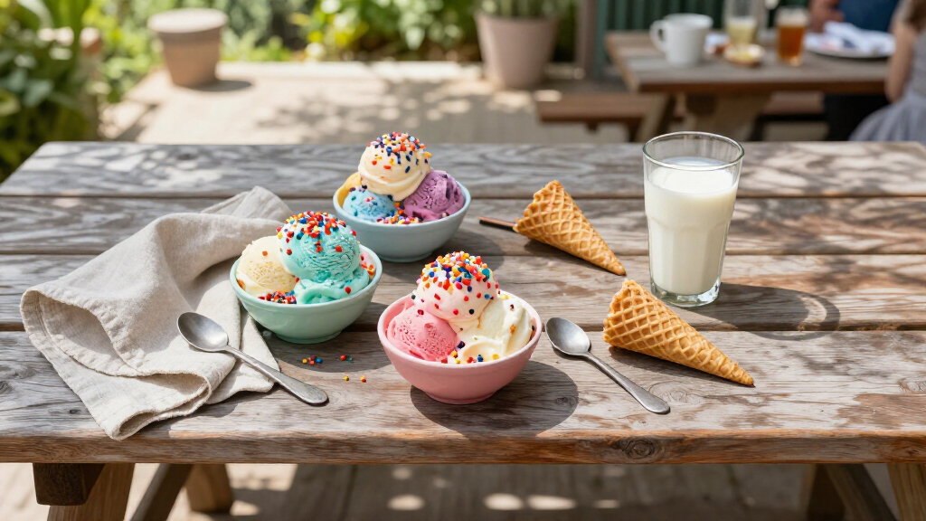 ice cream dessert sets