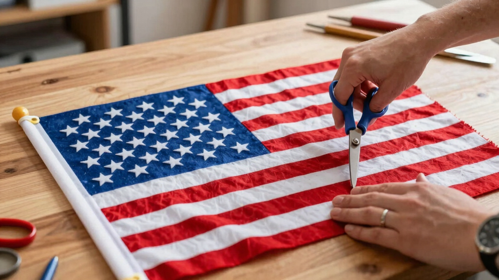 patriotic American flag banners