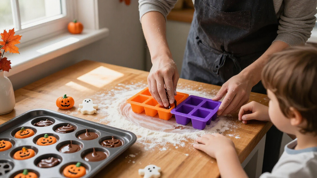 Halloween silicone baking molds