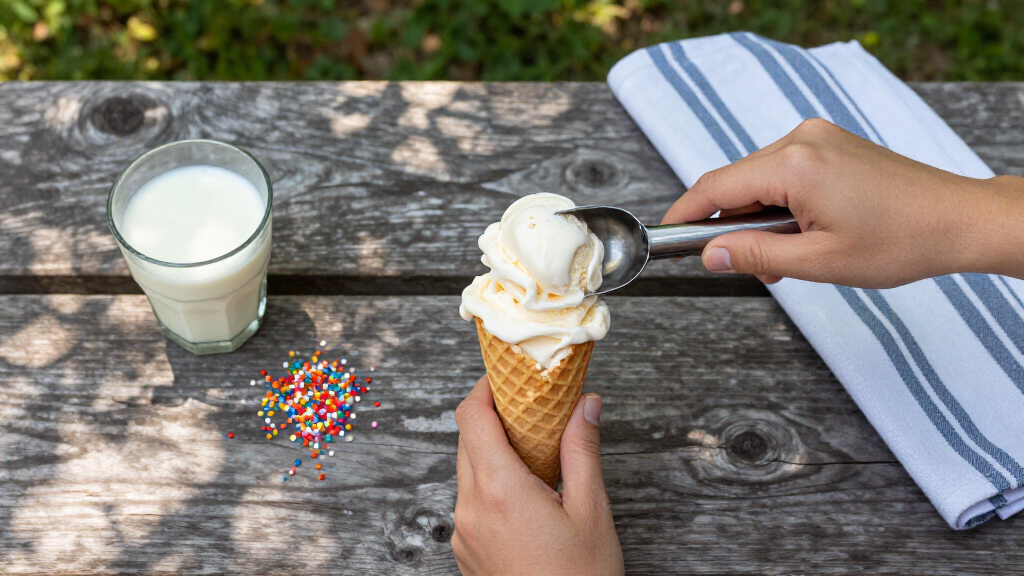 ice cream scoops and tools