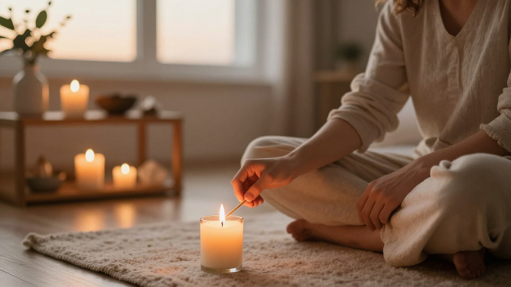 spirituality and meditation candles