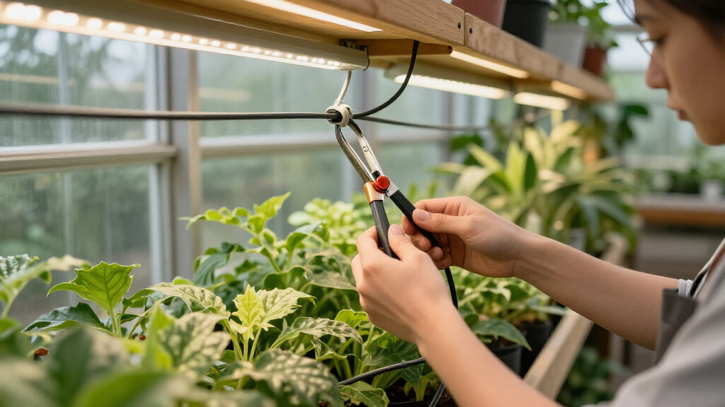 best cable clips for greenhouse light management