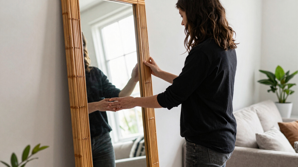 best bamboo wall mirrors