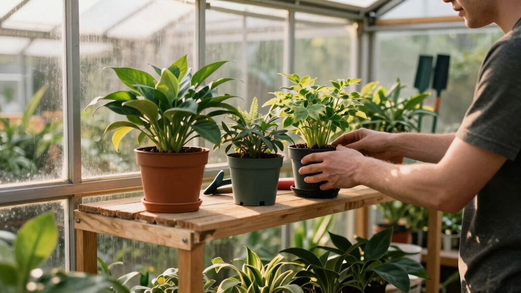 greenhouse shelving and storage