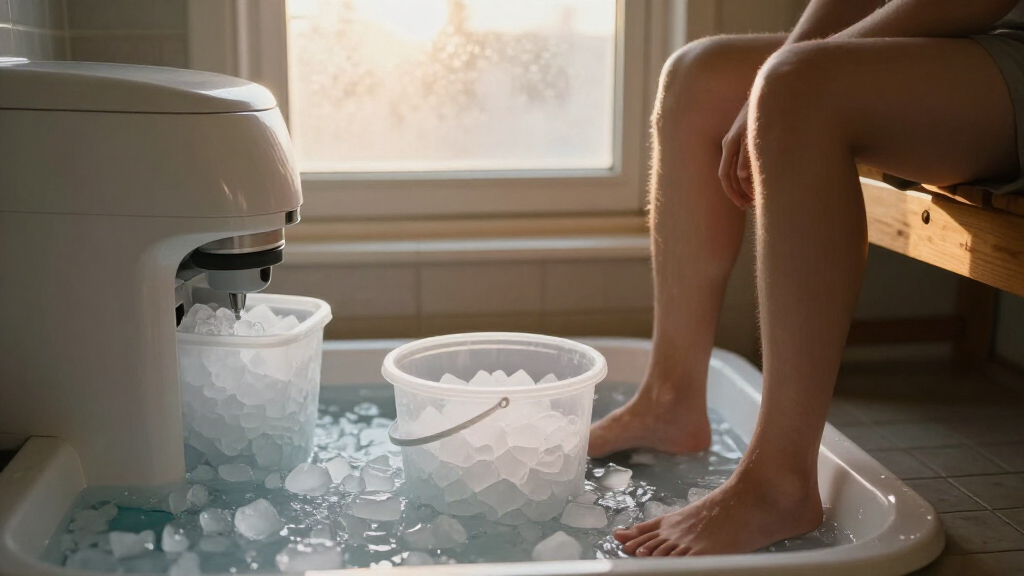 nugget ice maker for ice bath under