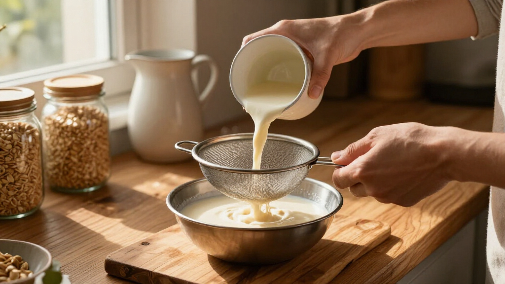 mesh sizes for creamy oat milk
