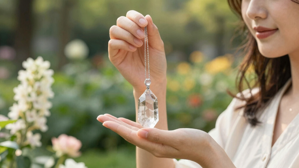 healing crystal necklace