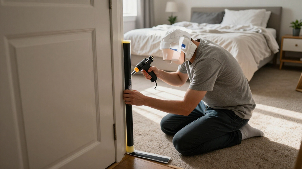 soundproof door seal kit for apartment bedroom