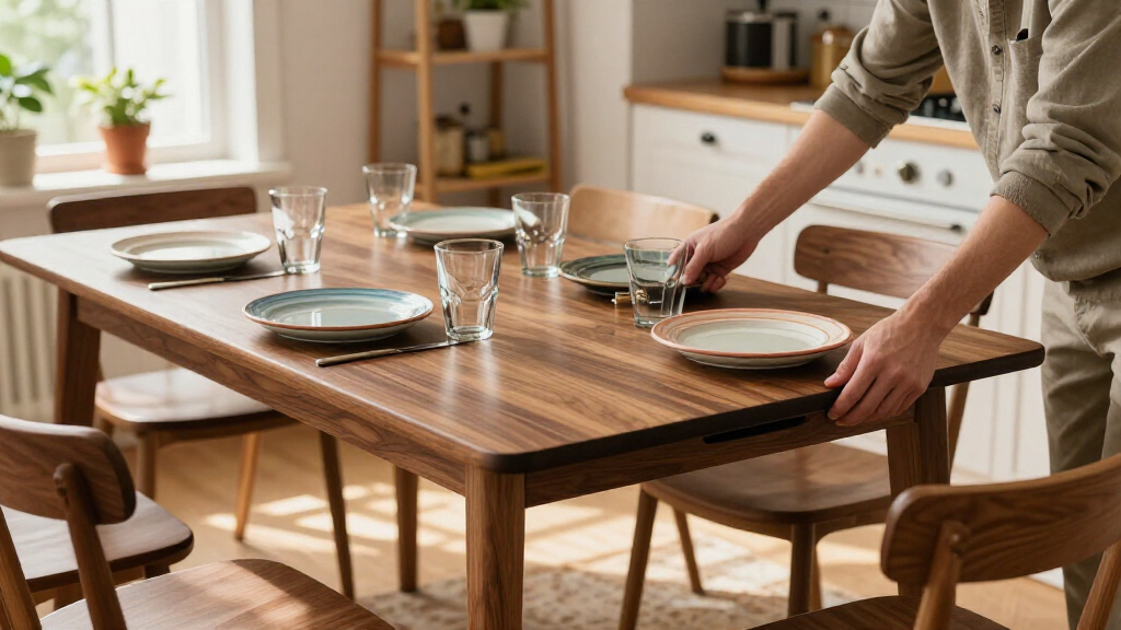 dining table for small spaces extendable