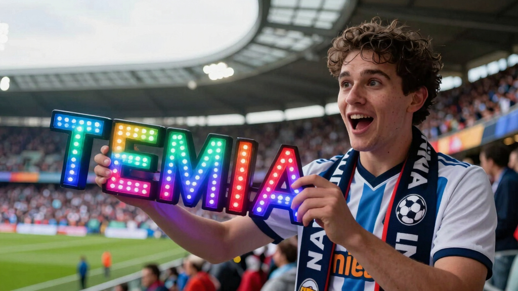 soccer fan LED light displays