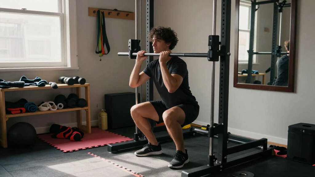 compact smith machine for home gym setups