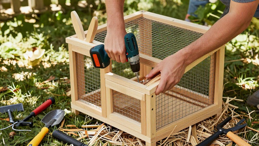 rabbit hutches and cages