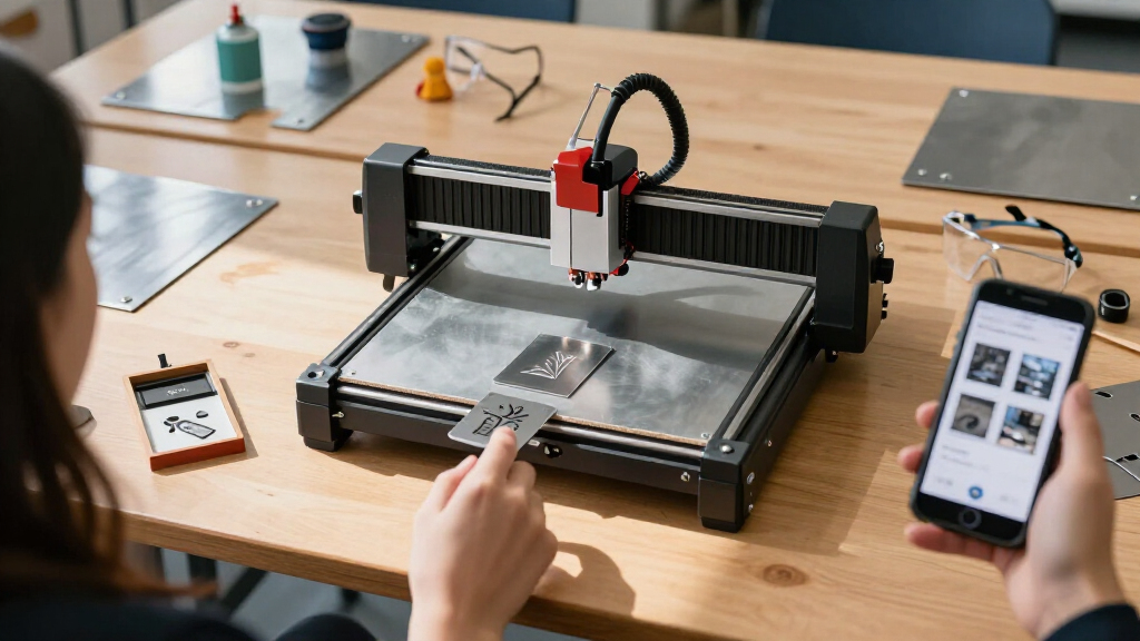 professional metal fiber laser engraver for school makerspaces