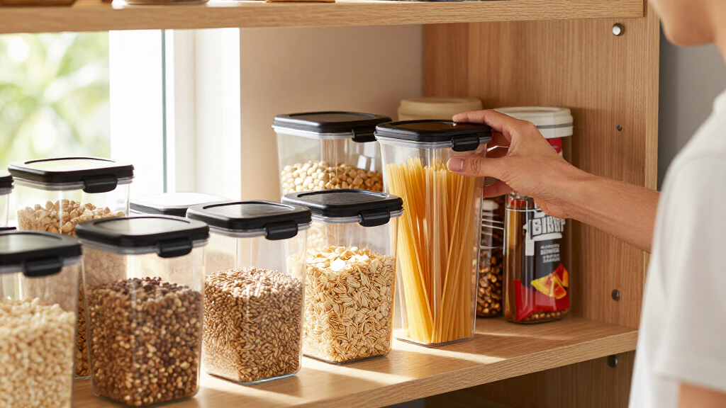 vacuum canister set for pantry storage