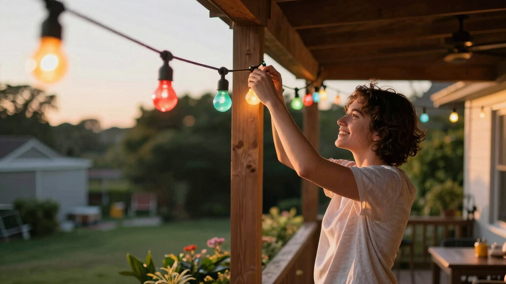 patriotic outdoor string lights