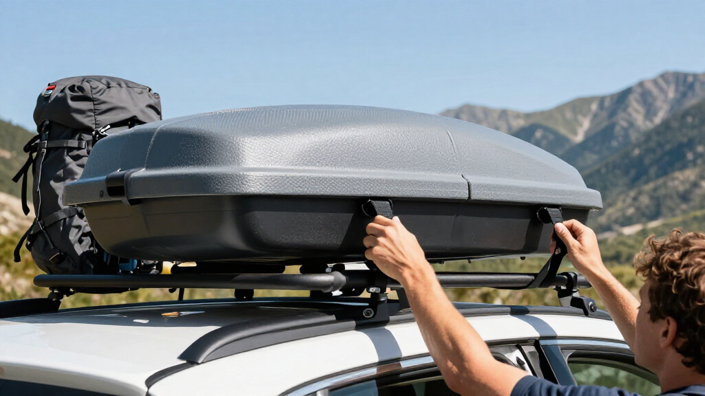 rooftop cargo box for road trips