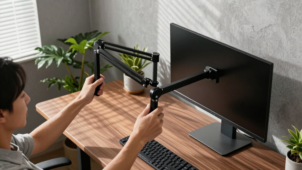 best monitor arm for sit stand desk setup