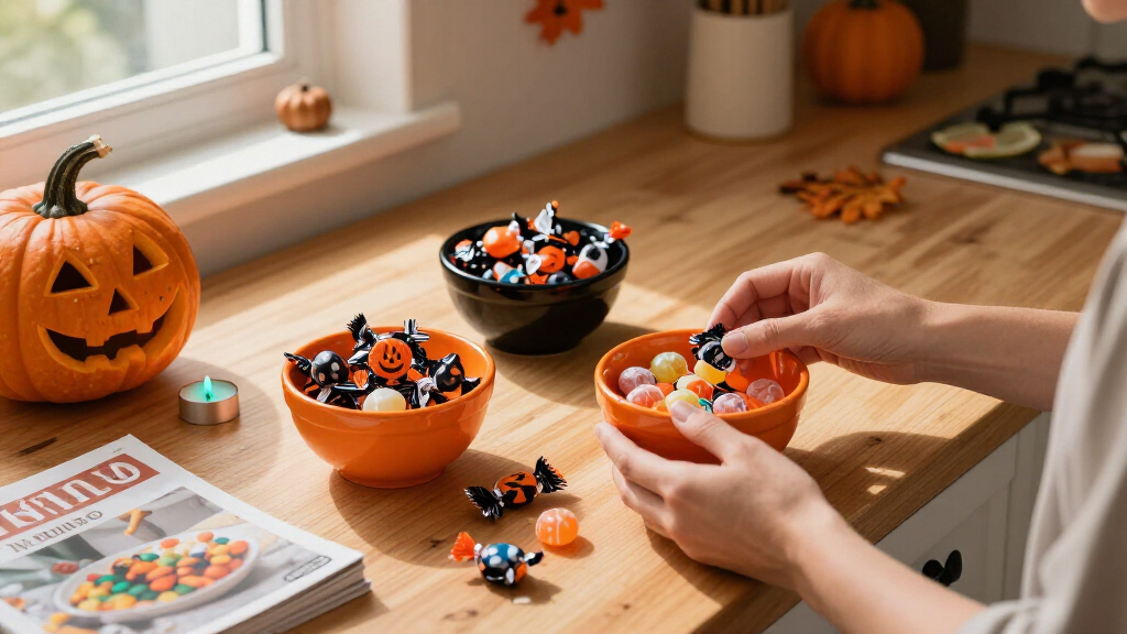 Halloween candy bowls