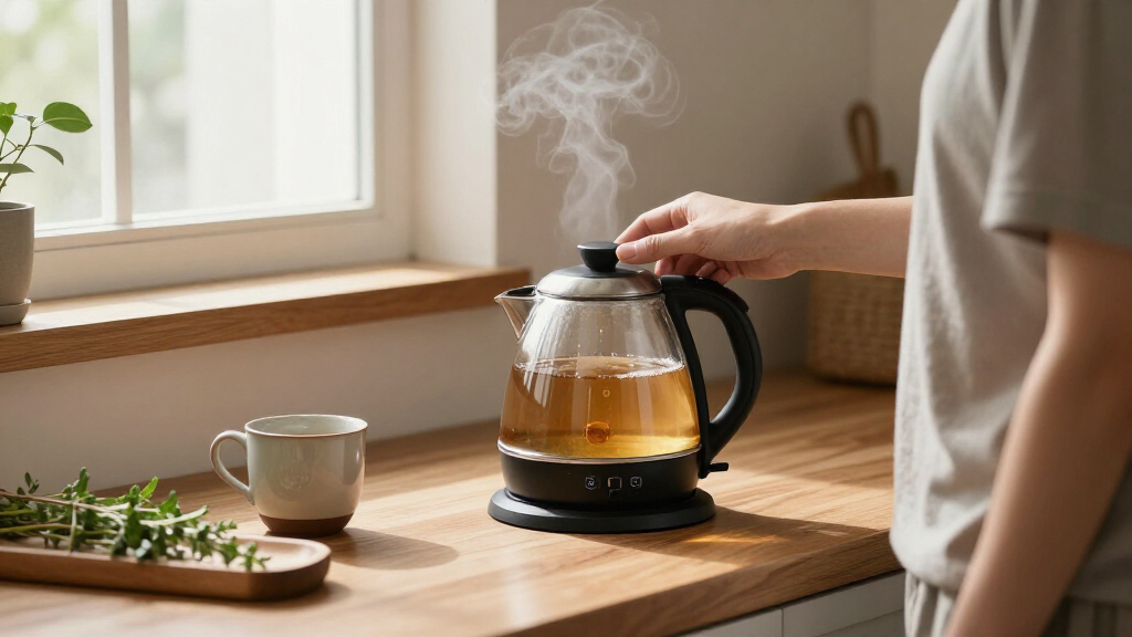 electric kettle with temperature control