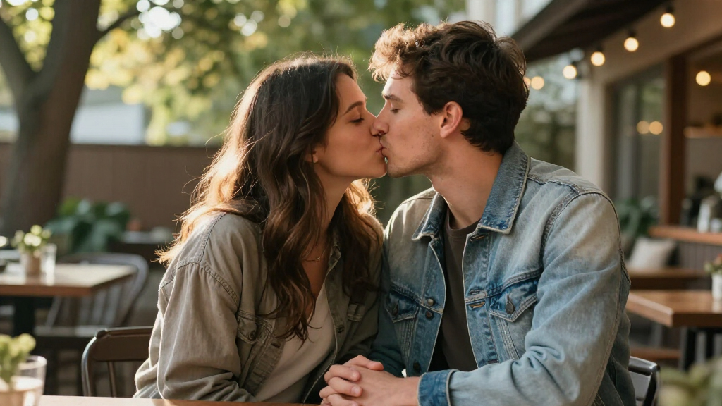on screen kisses