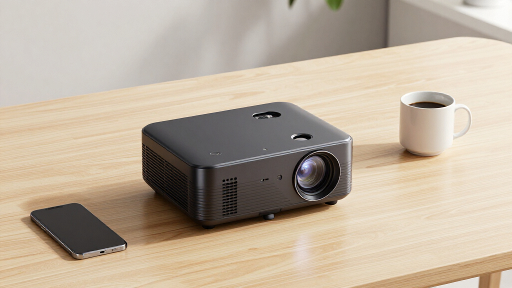 Conference projector with low maintenance lamp