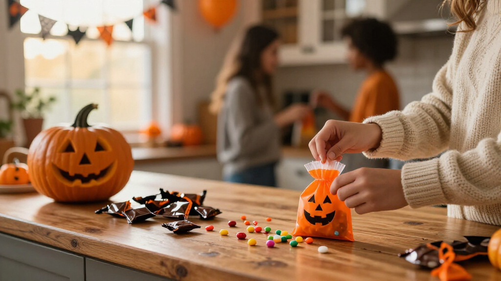 Halloween candy party favors