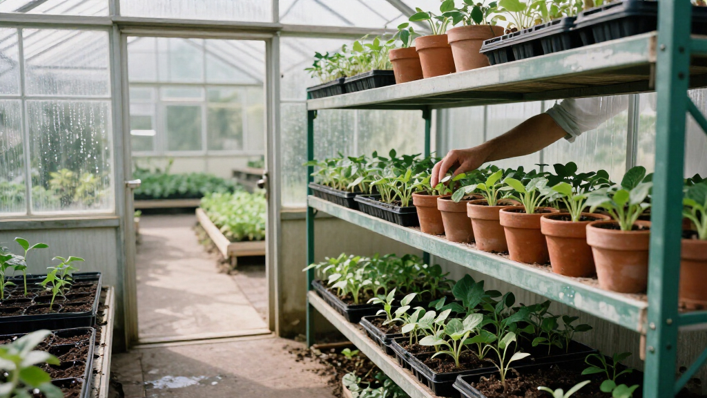 greenhouse shelving units