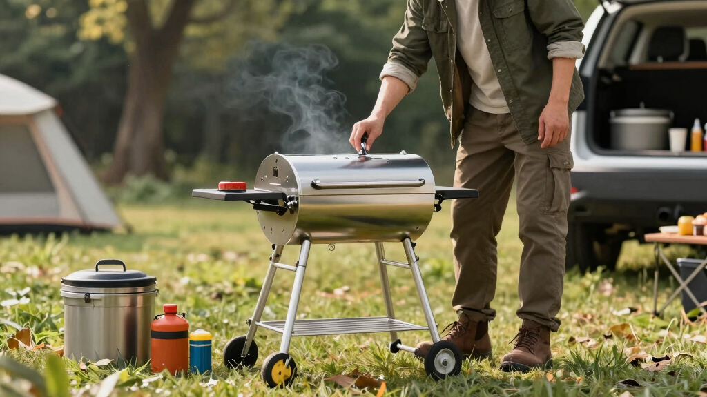 portable outdoor tailgating grills