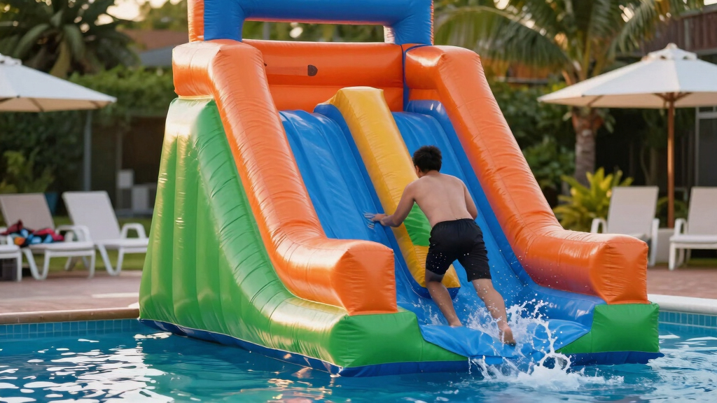 inflatable water park slides