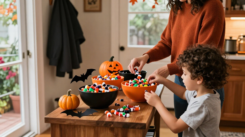 Halloween candy bowls