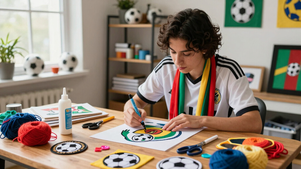 soccer fan arts and crafts supplies