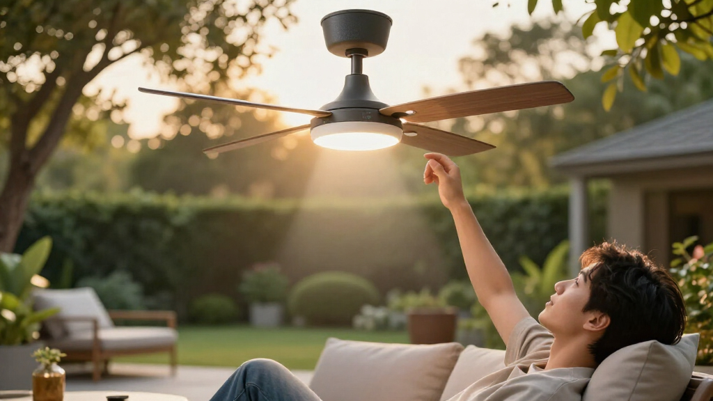bluetooth enabled patio ceiling fan