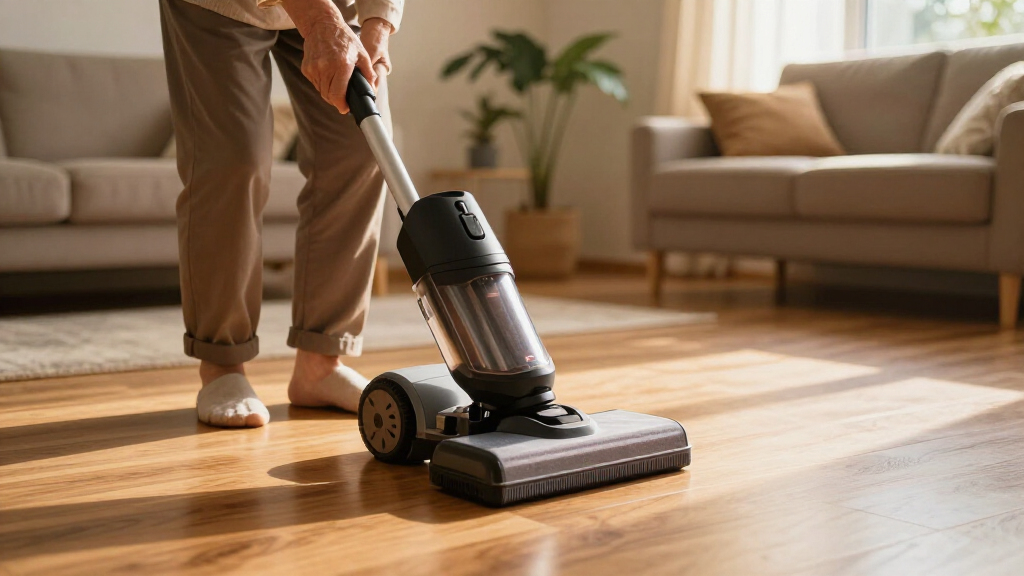 safety features in floor cleaning equipment for seniors