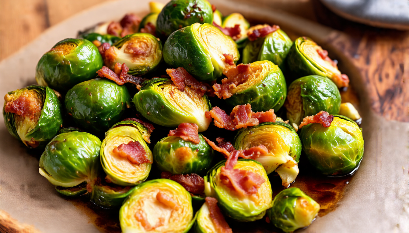 Savory Roasted Brussels Sprouts with Crispy Bacon: A Flavor-Packed Side Dish