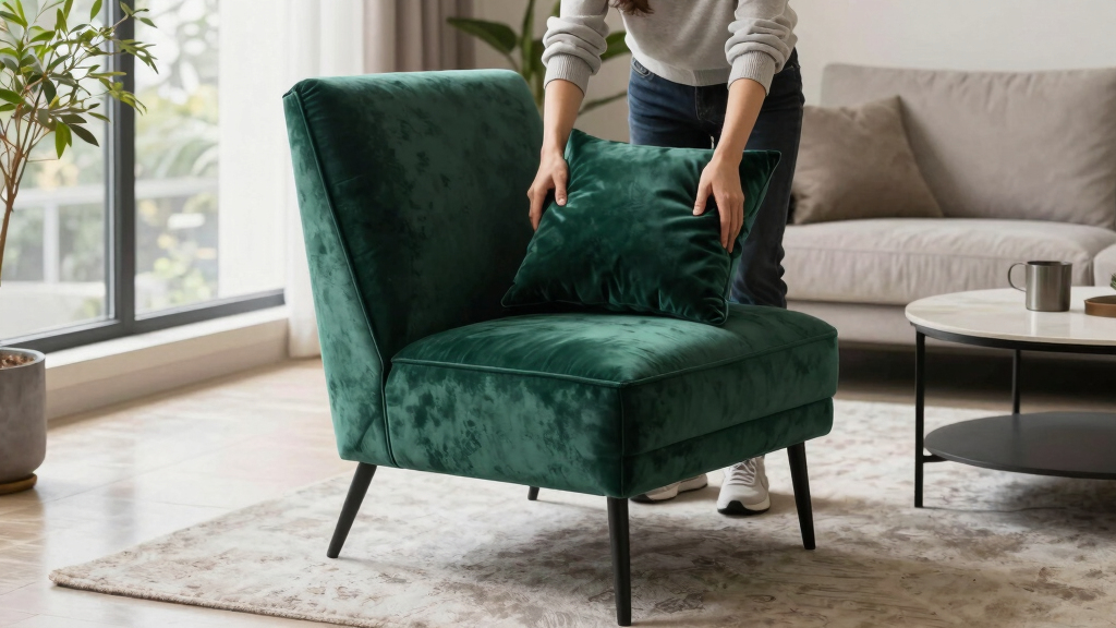modern velvet accent chairs