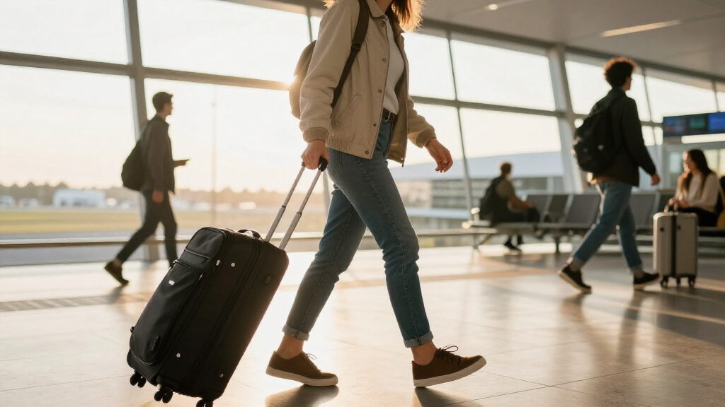 carry on luggage with compression system