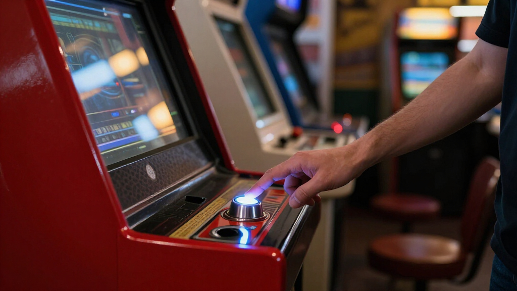 arcade cabinet led coin return buttons