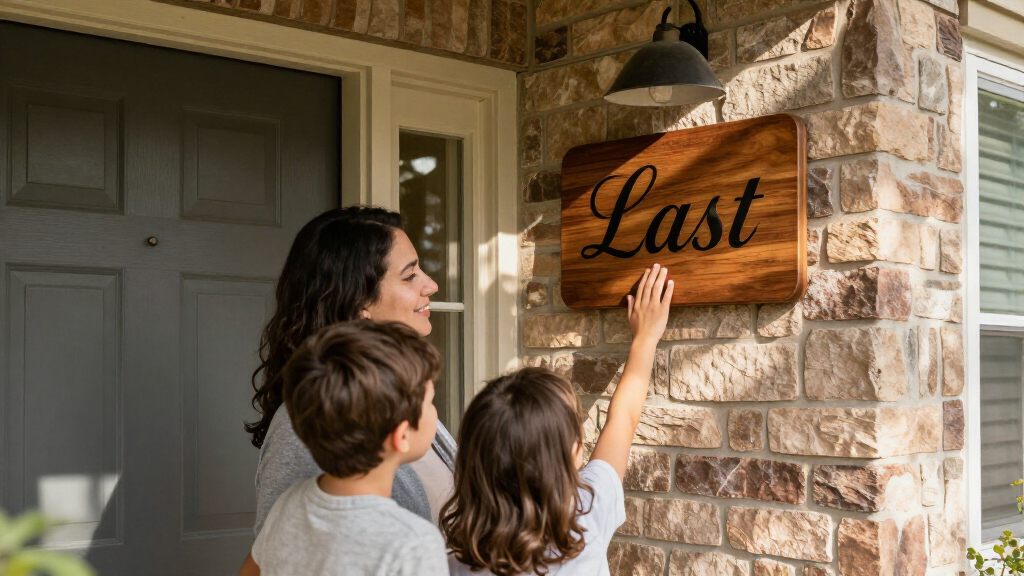best custom last name signs for home entryways