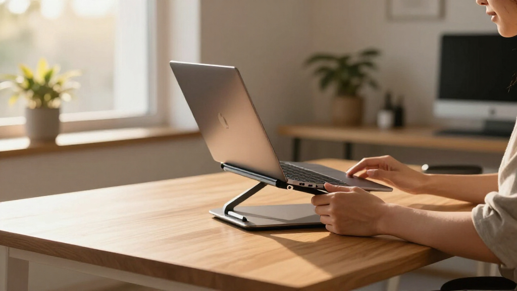 premium adjustable laptop stand for ergonomics