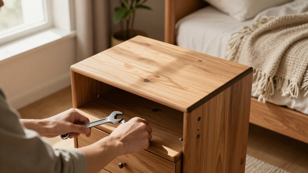 best solid oak nightstand set