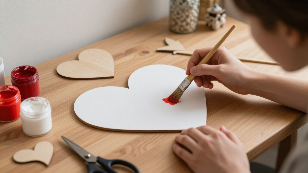 heart-shaped wall art