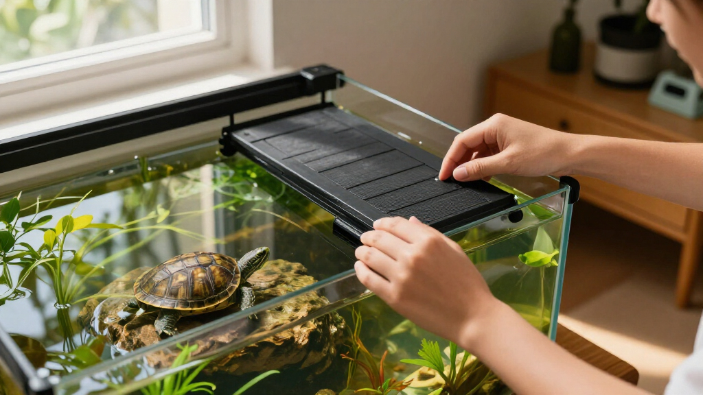 best turtle tank with basking dock