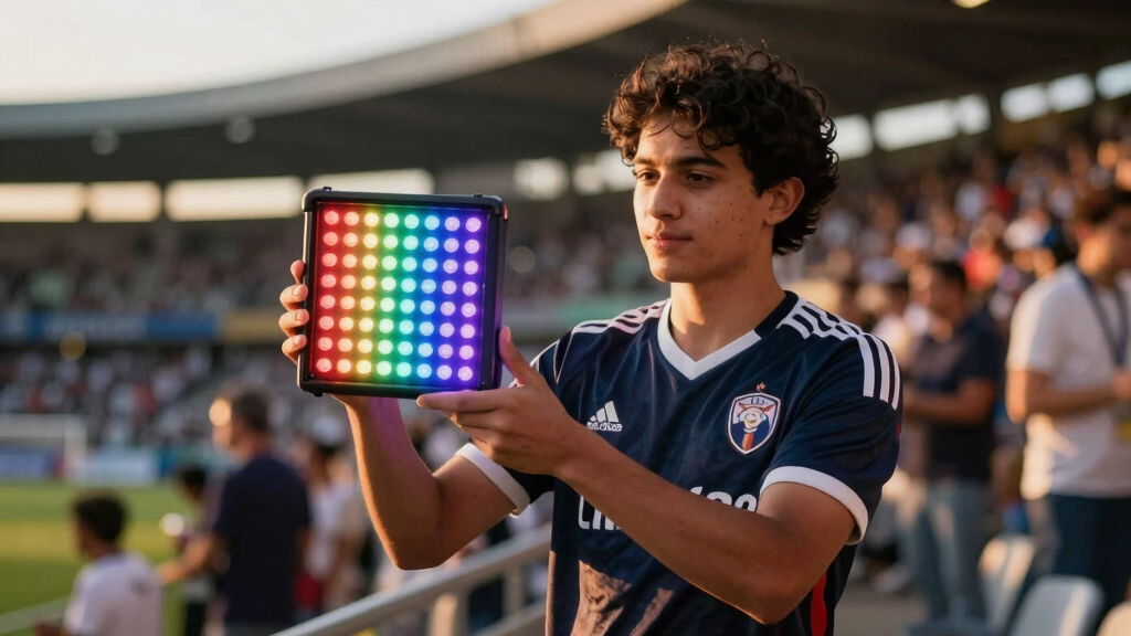 soccer fan LED light displays