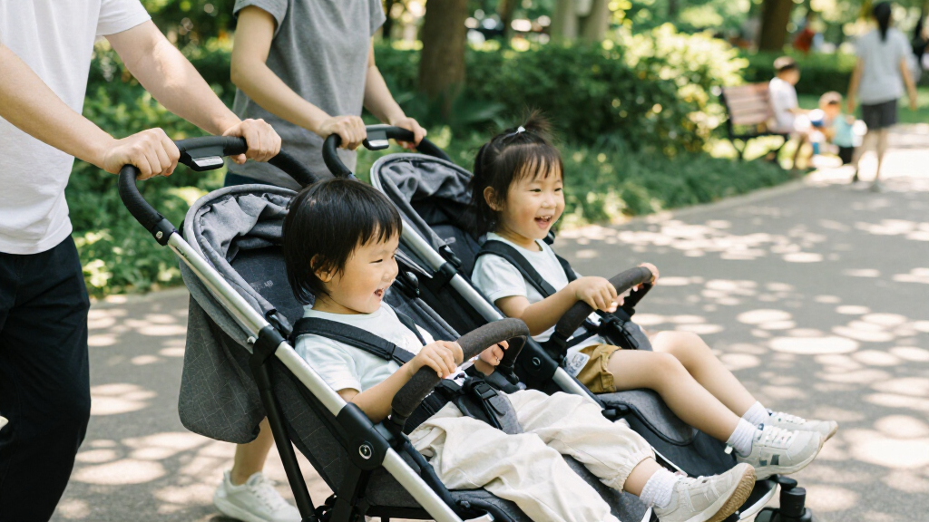 lightweight double stroller premium