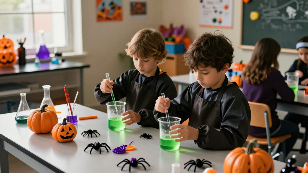 Halloween science party supplies