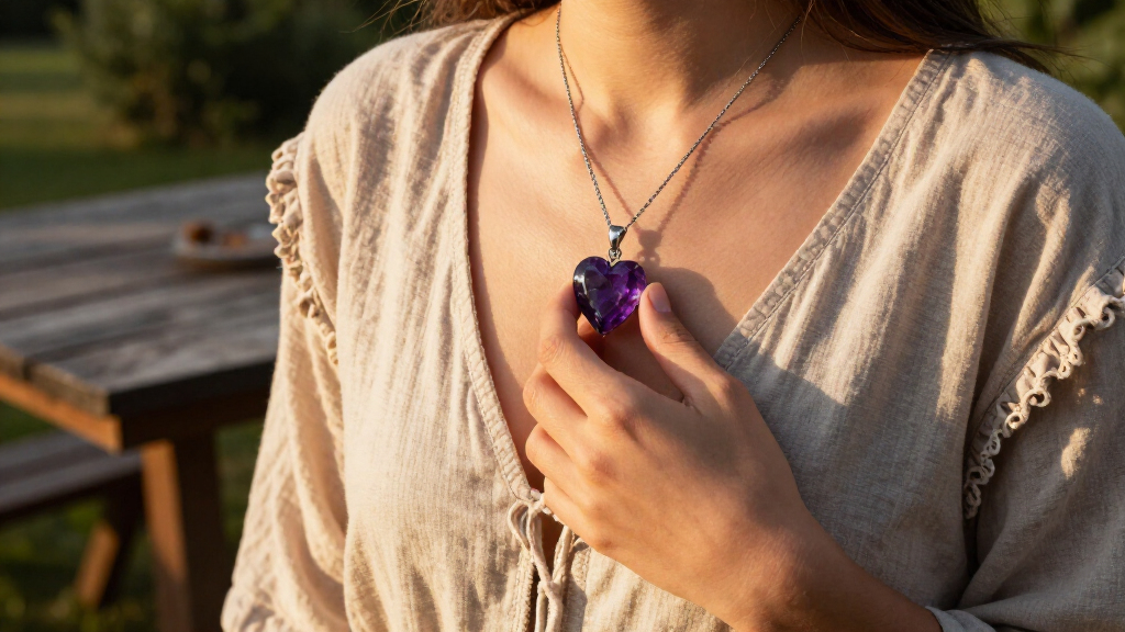 best amethyst heart necklaces