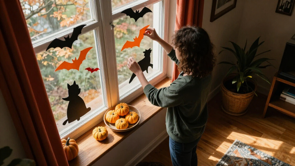halloween window decorations